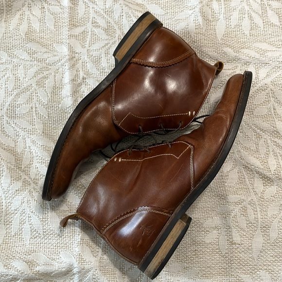 Penguin by Munsingwear Chestnut‎ Brown Leather Monty Boots Size 10.5 main image 14